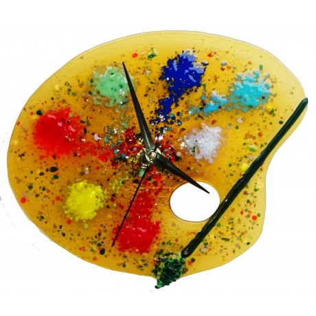 Часы "Палитра" Изделия из стекла